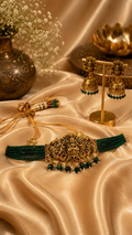 Lakshmi Emerald Heritage Choker Set