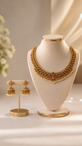 Lakshmi Pearl Cascade Choker