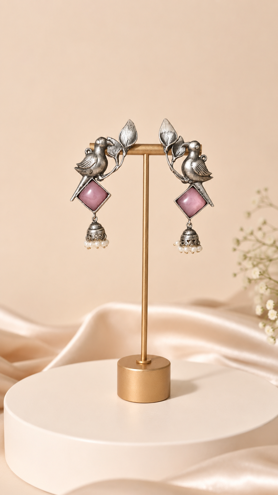 Rosette Birdsong Jhumkas