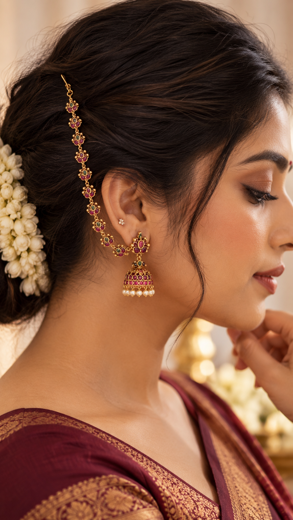 Padma Heritage Ear Chains