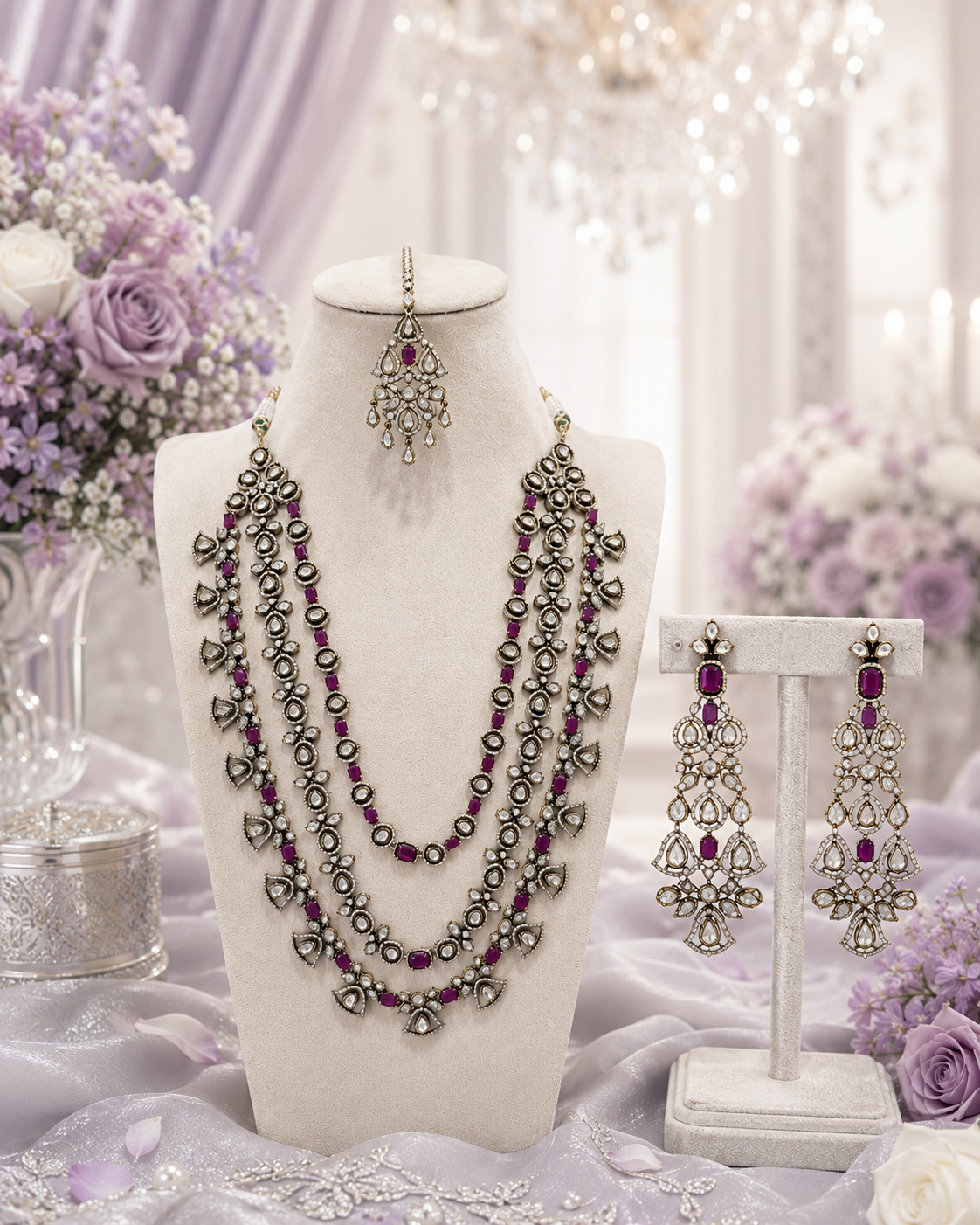 Royal Orchid Statement Set