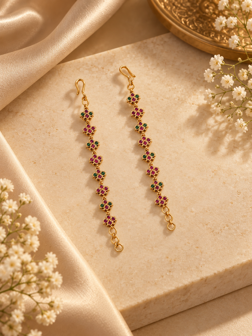 Varnika Heritage Ear Chains