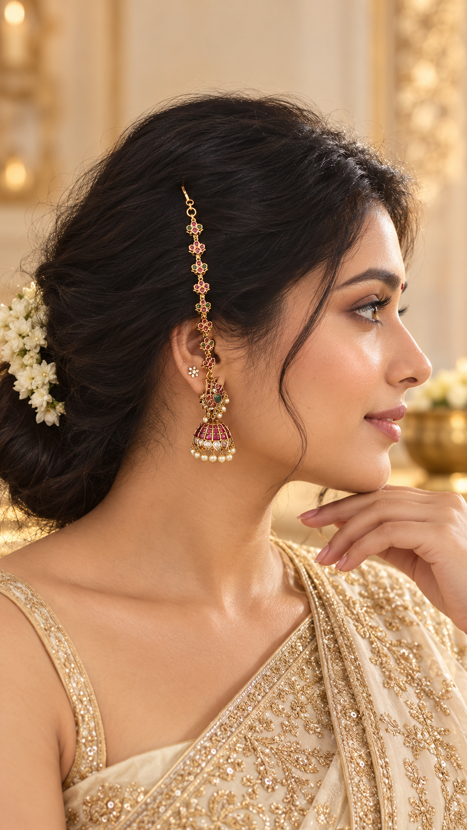 Varnika Heritage Ear Chains