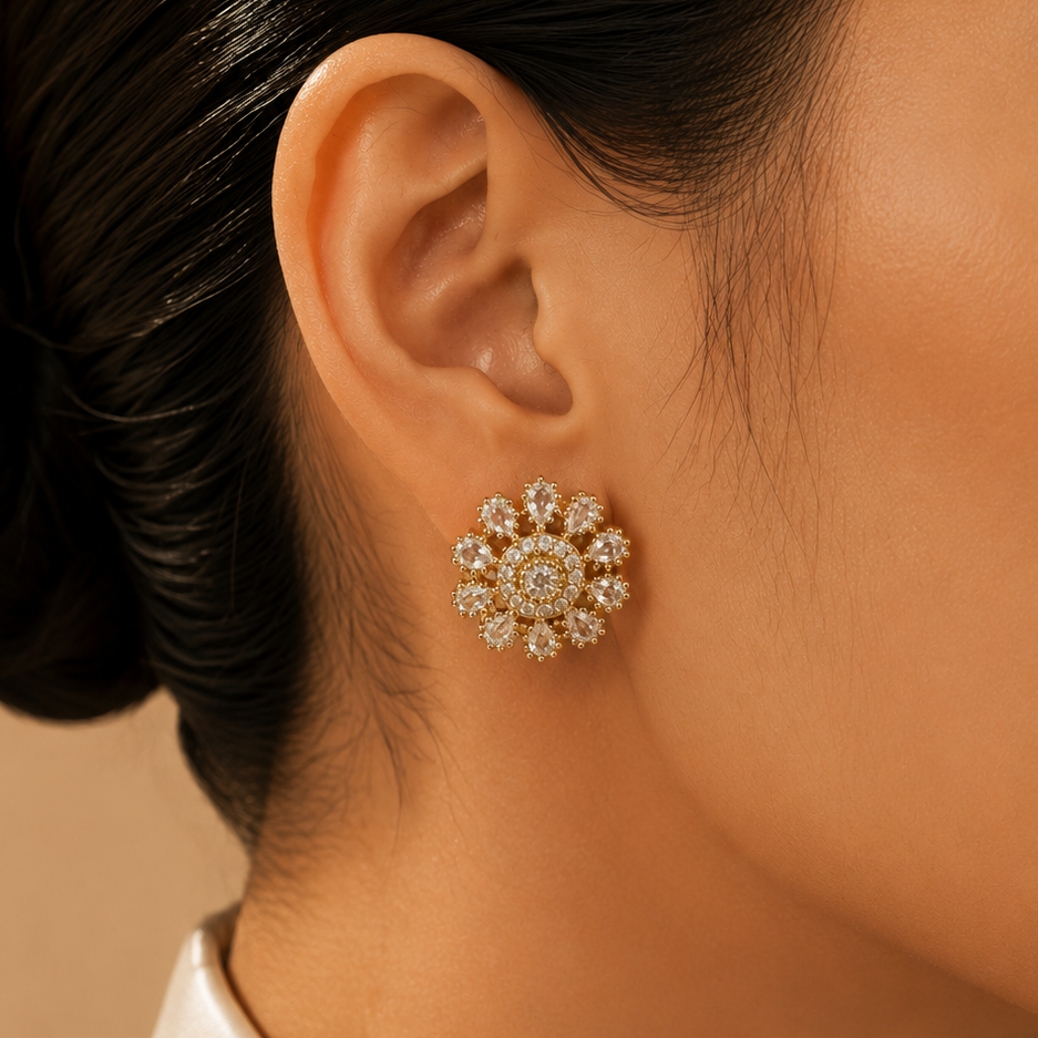 Sunflare Crystal Studs