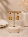 Lakshmi Pearl Shrine Jhumkas