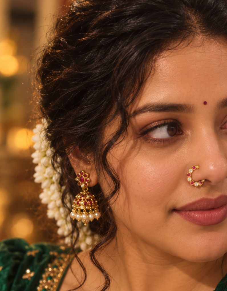 Classic Stone Nose Ring