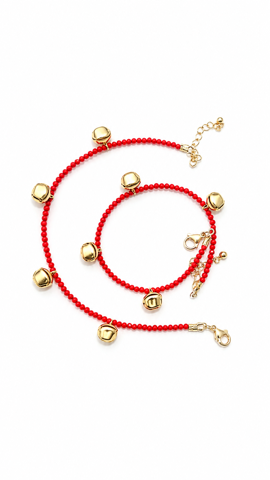 Celeste Beaded Anklet – Orange