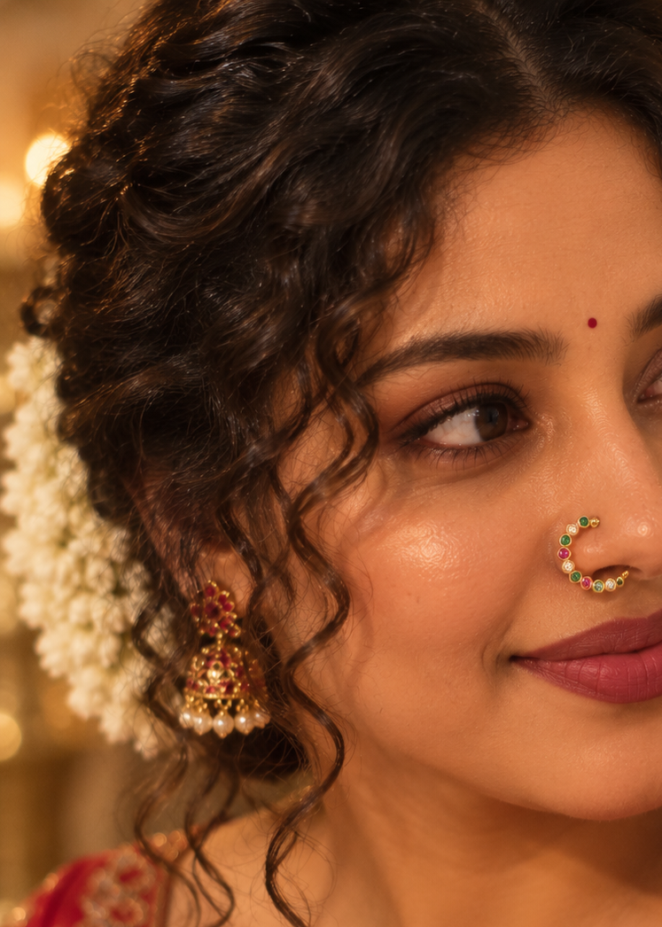 Classic Stone Nose Ring