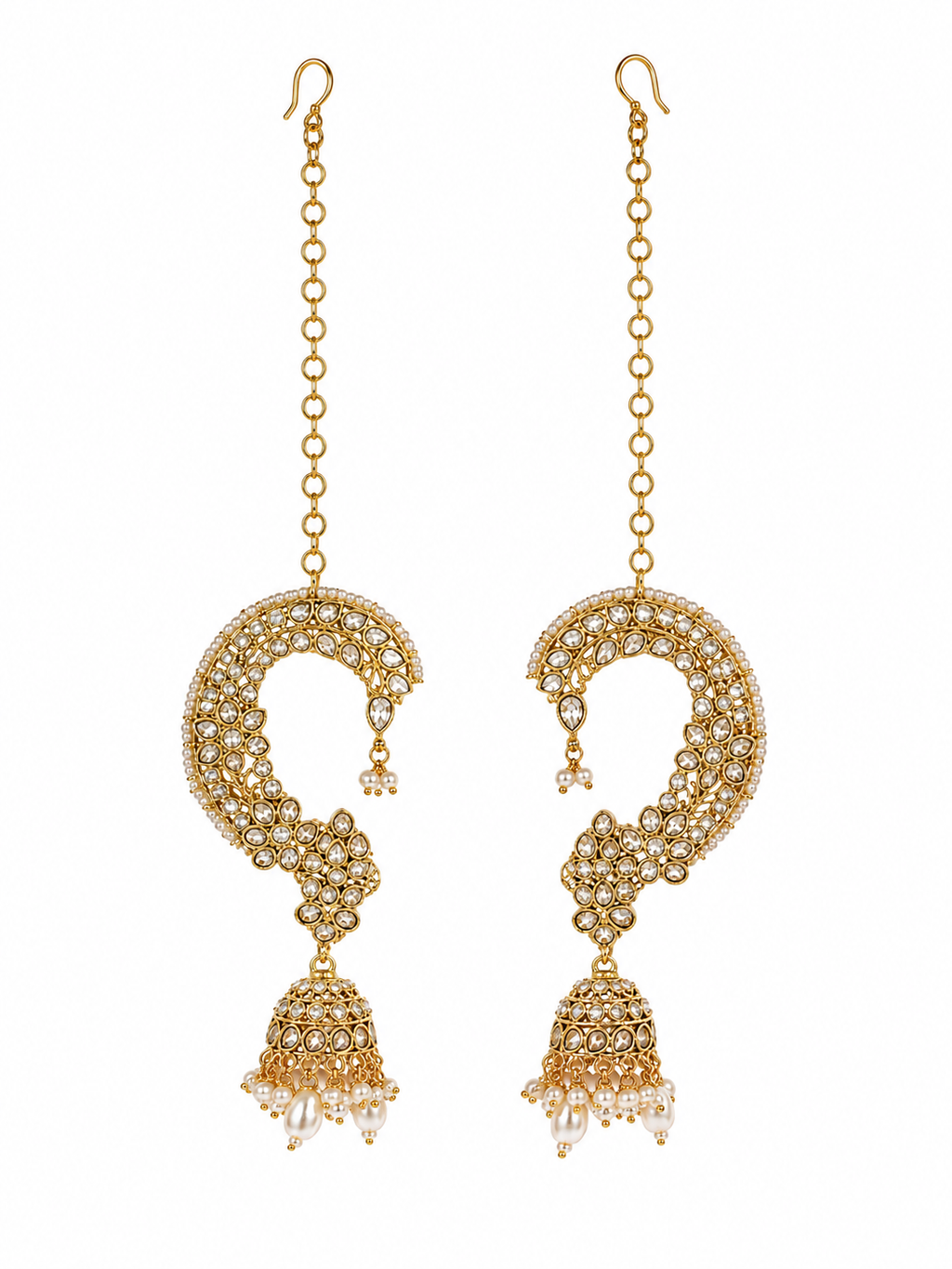Noor Chand Ear Cuff Jhumkas