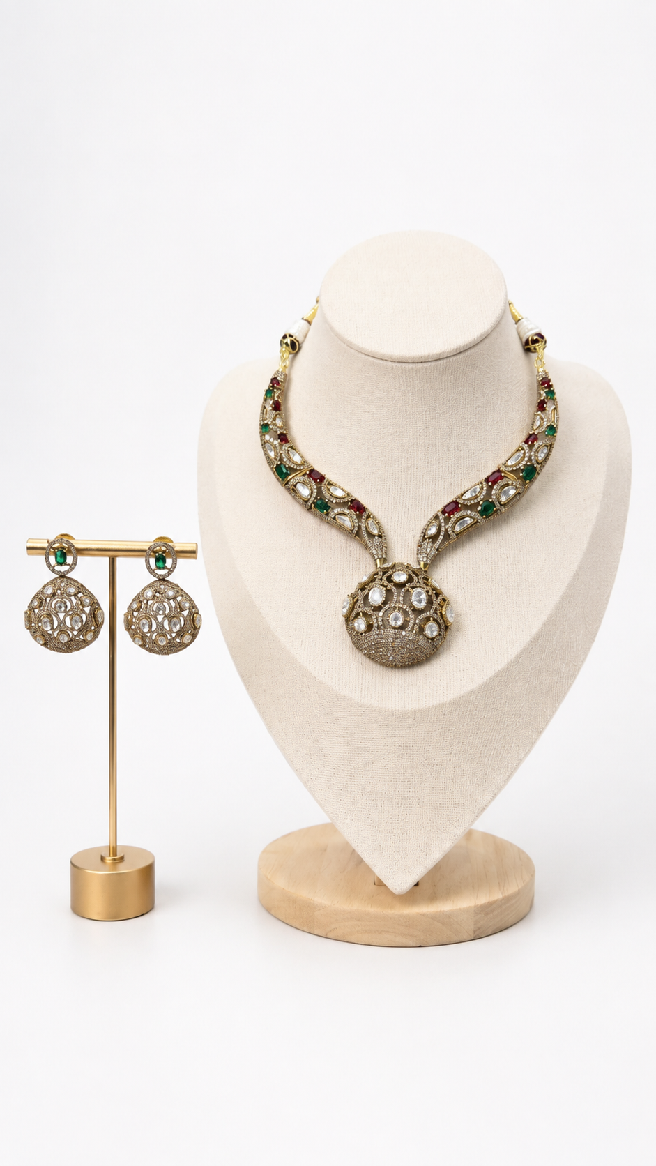 Meher Polki Statement Necklace Set