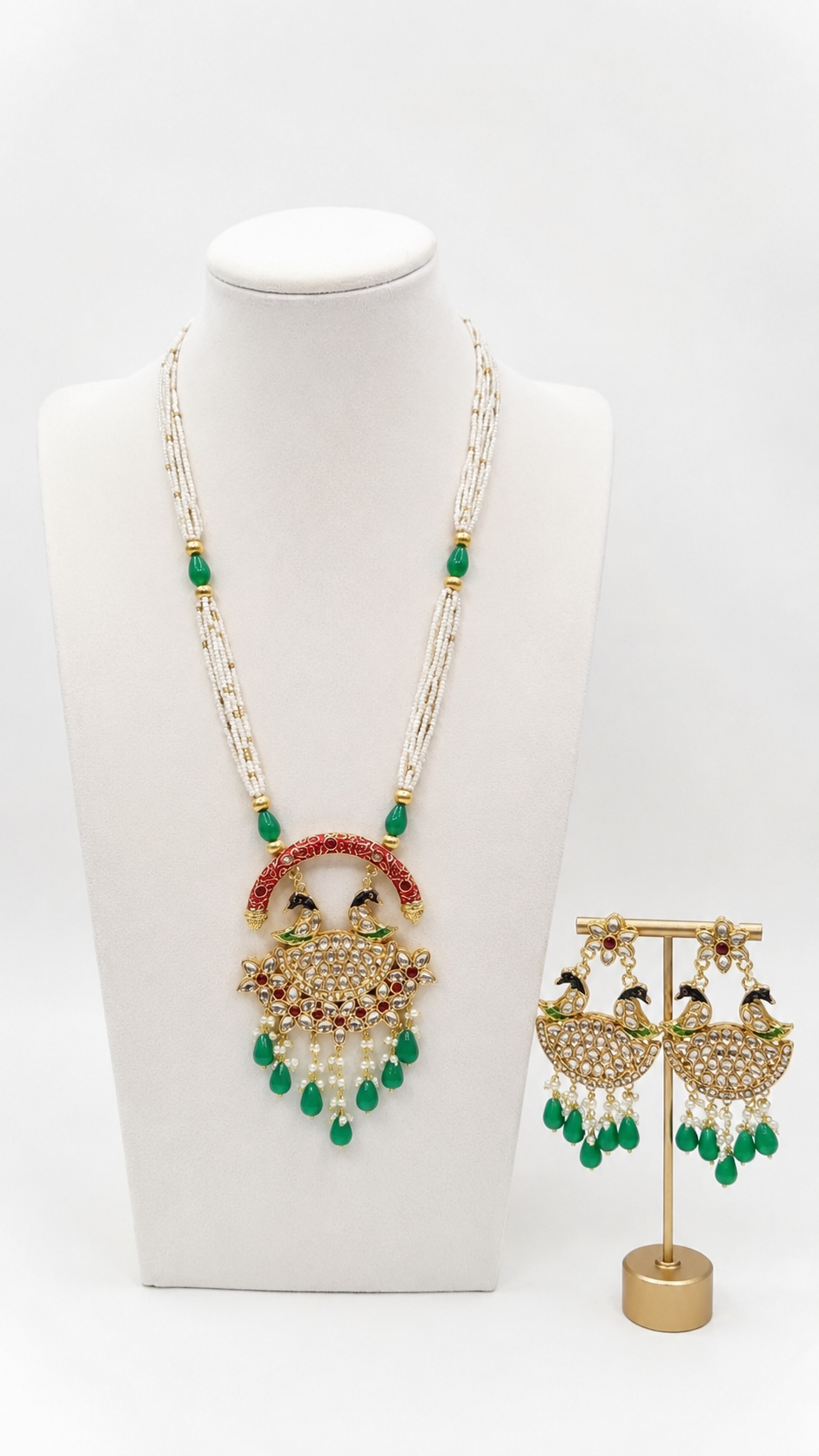 Mayura Rajwadi Heritage Necklace Set