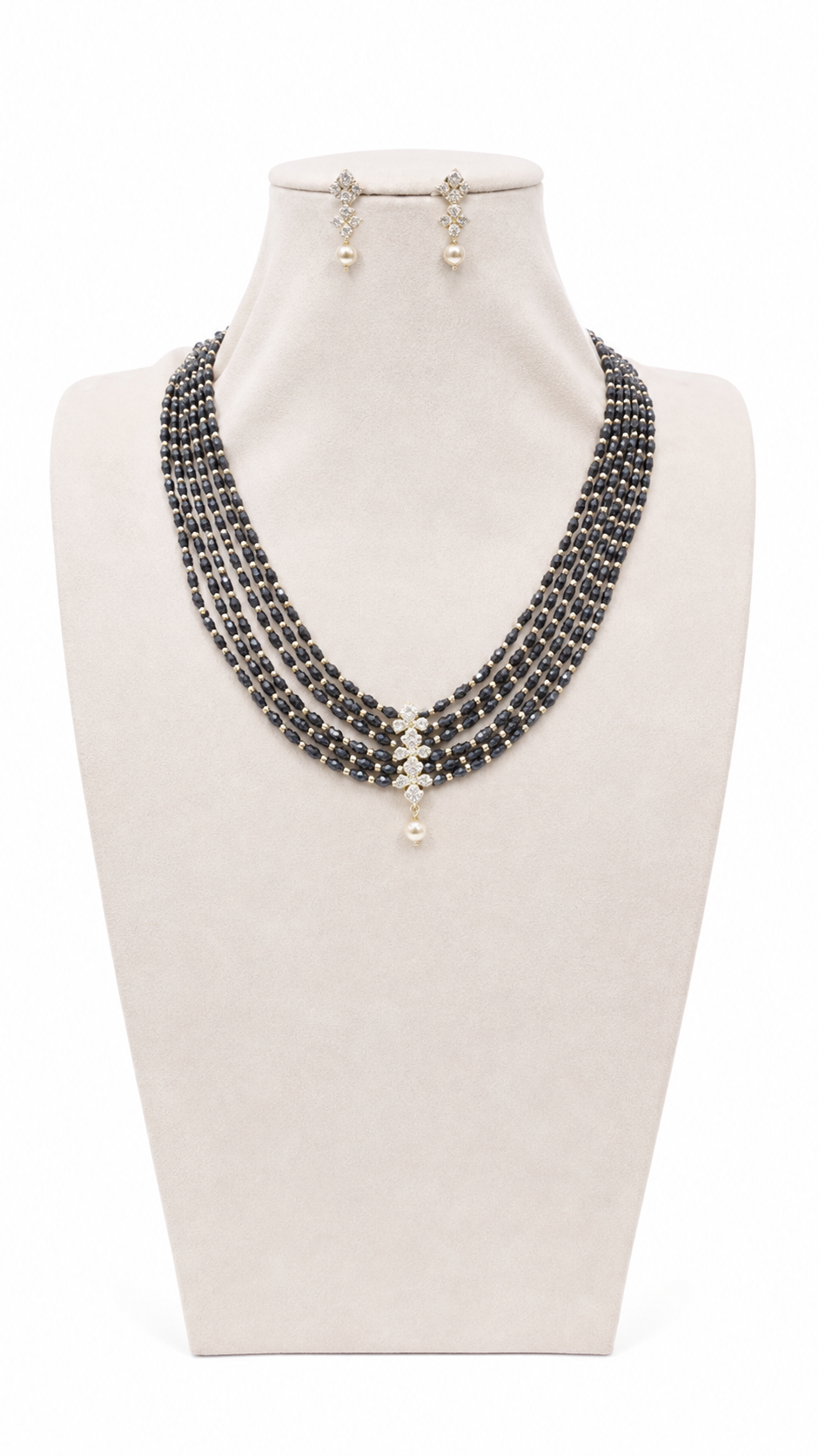 Noir Celeste Multi-Strand Necklace Set