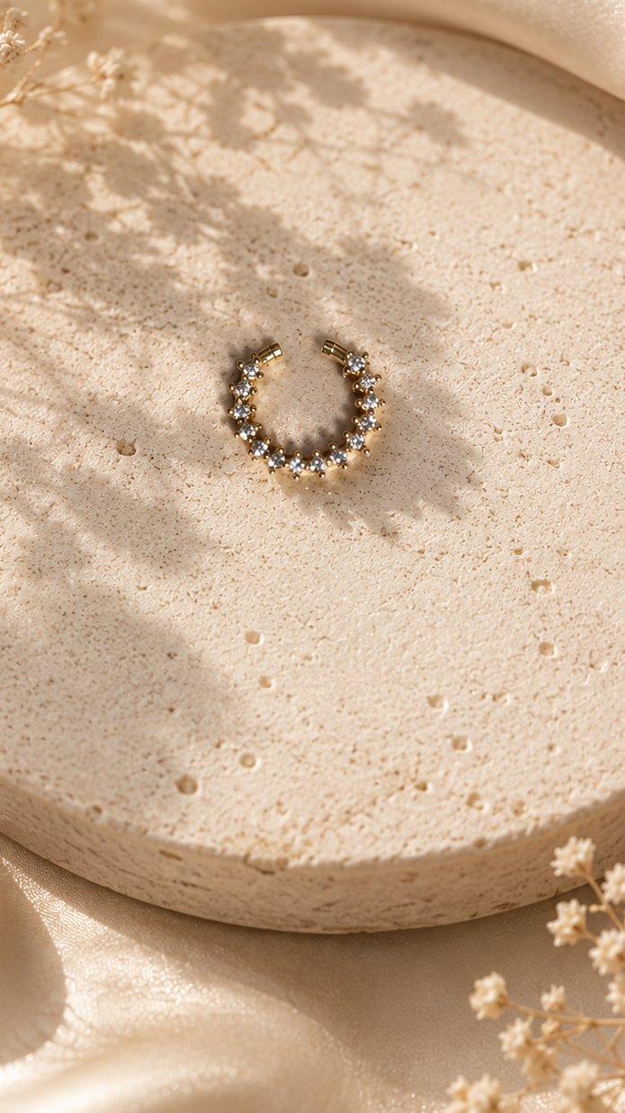 Celeste Spark Multi-Wear Press-On Nose Ring