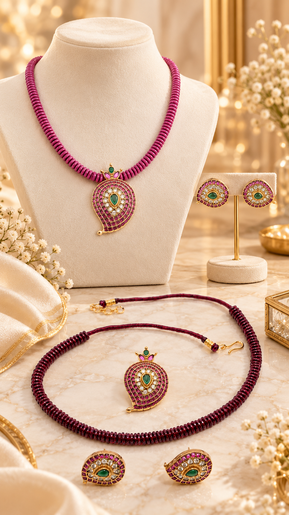 Maanga Detachable Pendant Necklace Set