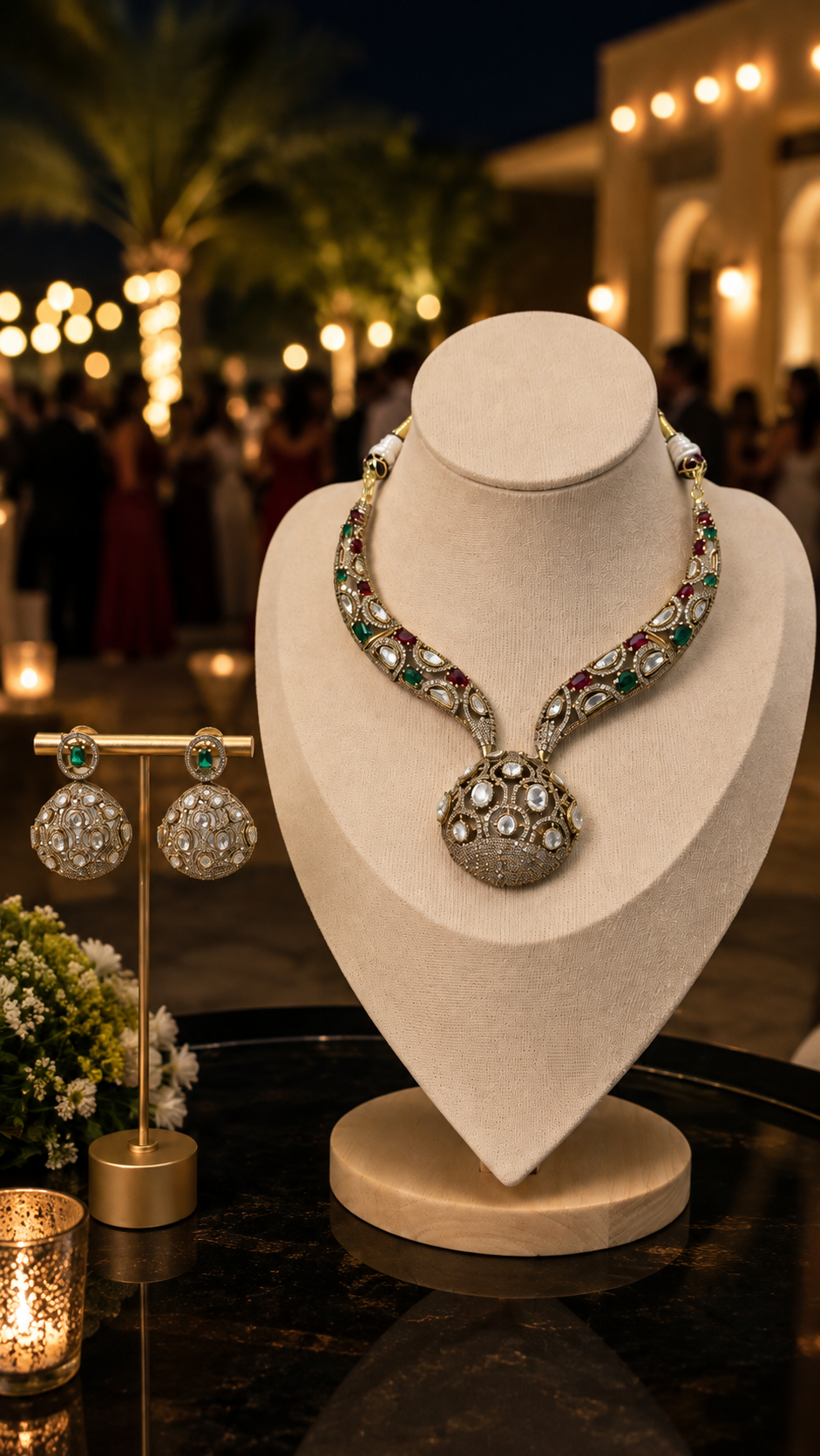 Meher Polki Statement Necklace Set