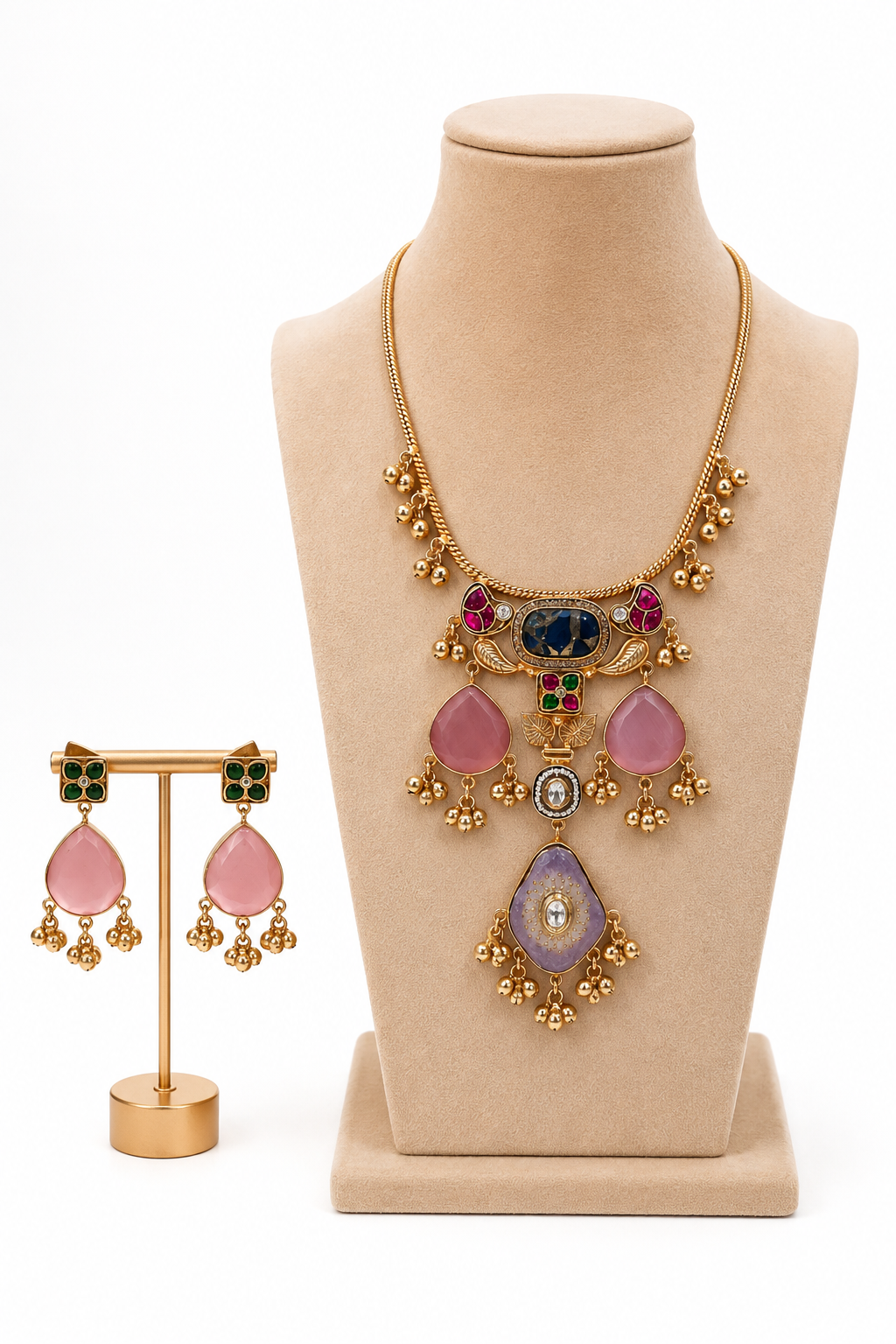 Rajkumari Rajasthani Statement Necklace Set