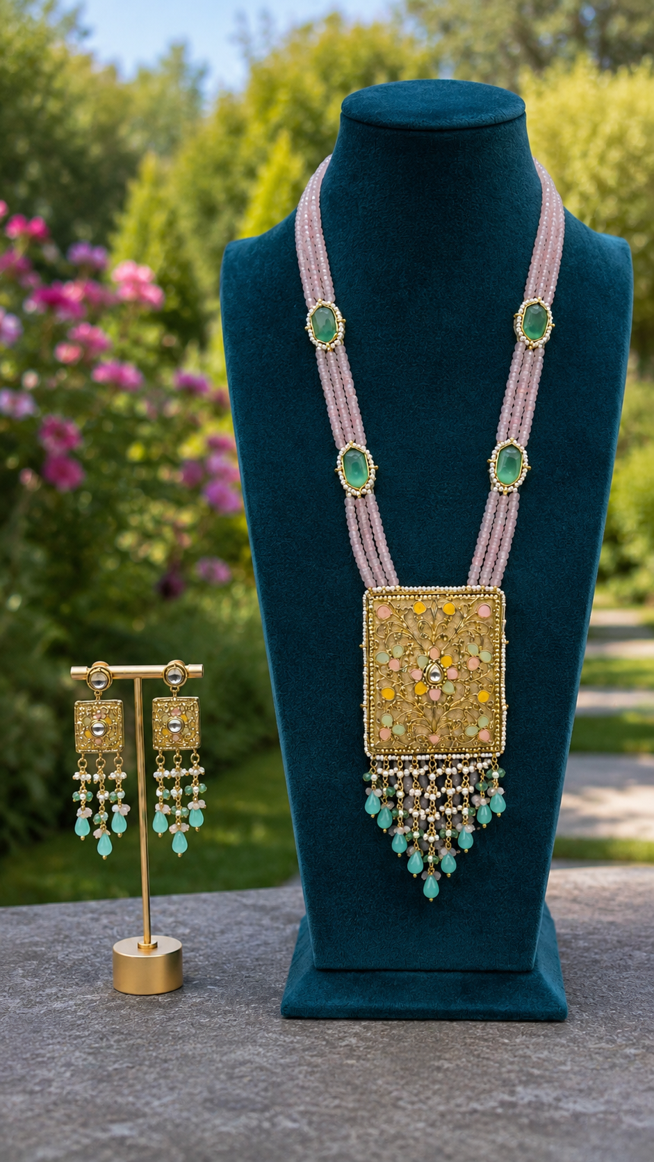 Gulabi Mahal Necklace Set