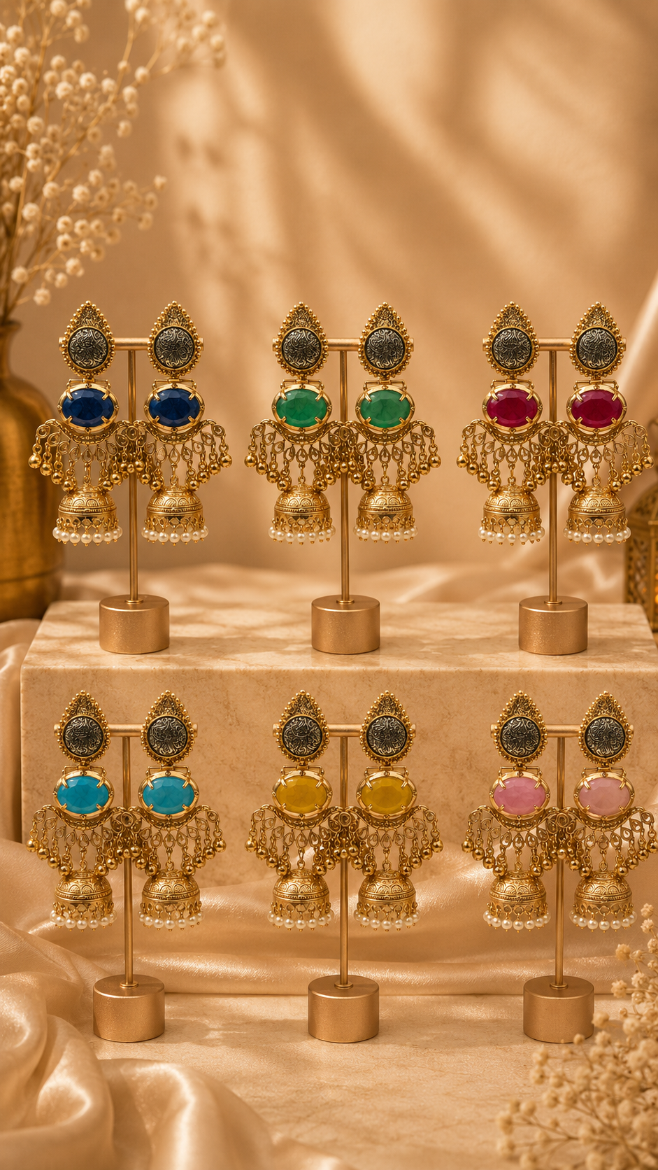 Rangrez Kashmiri Jhumkas