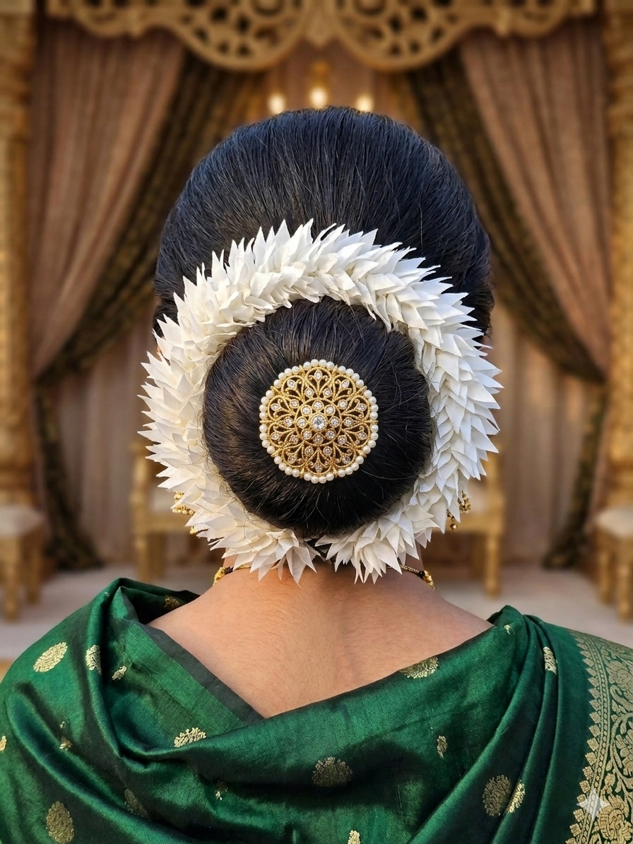 Handcrafted Fabric Jasmine Gajra