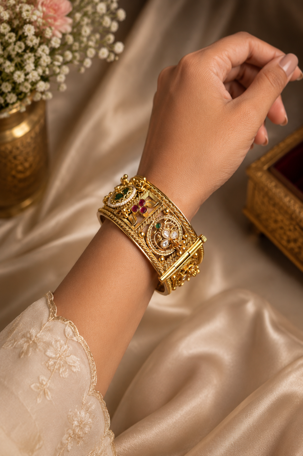Rajarani Heritage Cuff Bangle