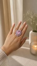 Blush Royale Statement Ring