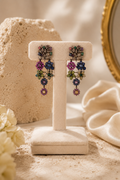 Floral Cascade Statement Earrings