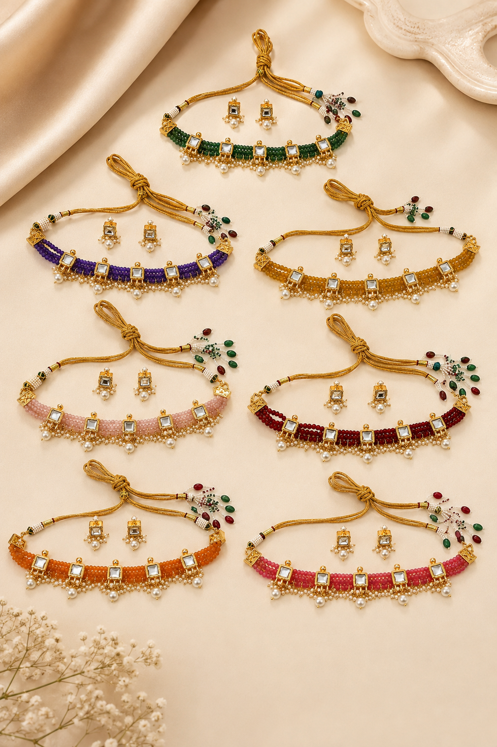 Rangmahal Kundan Choker Set