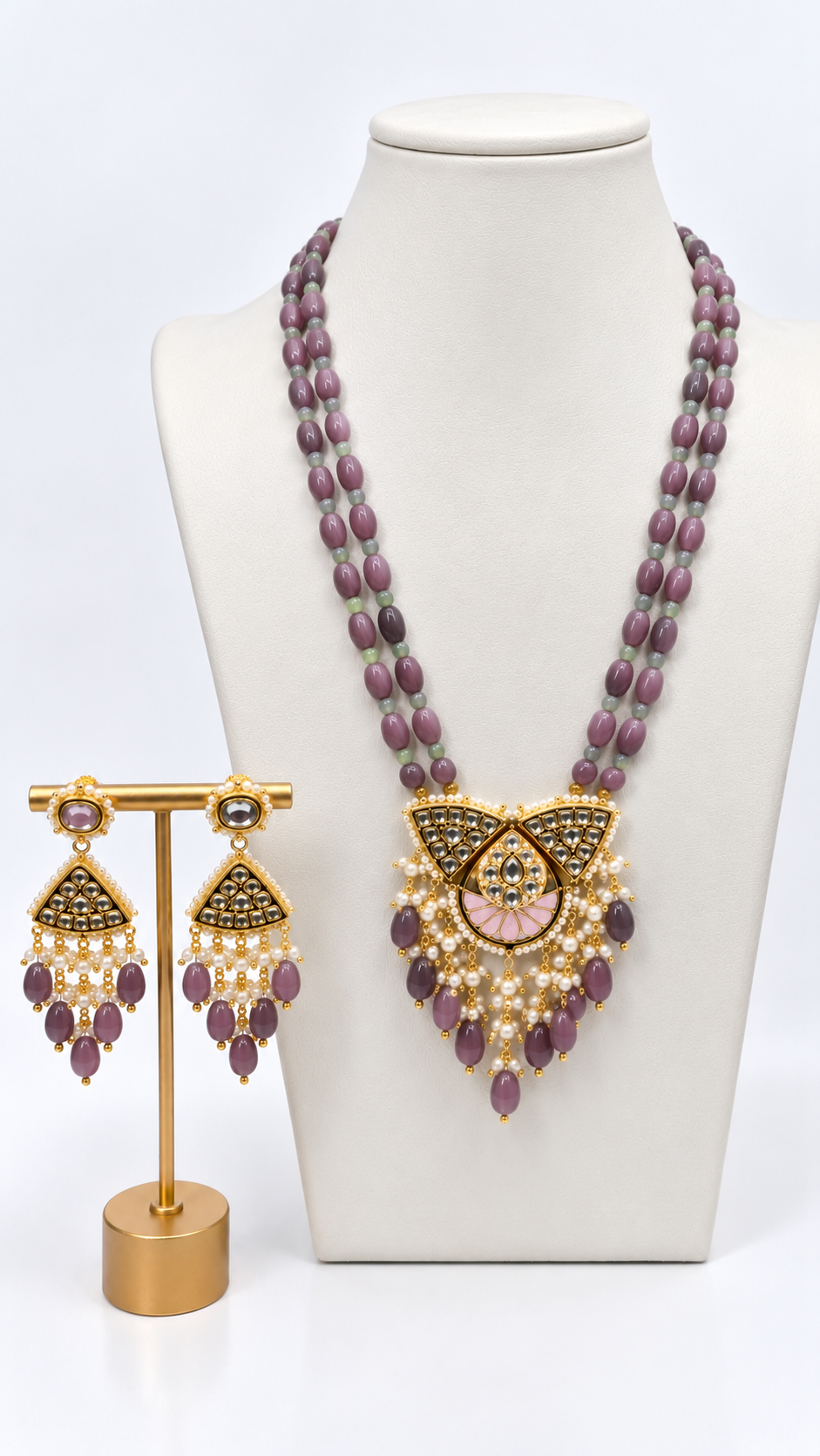 Mehr Heritage Meenakari Necklace Set
