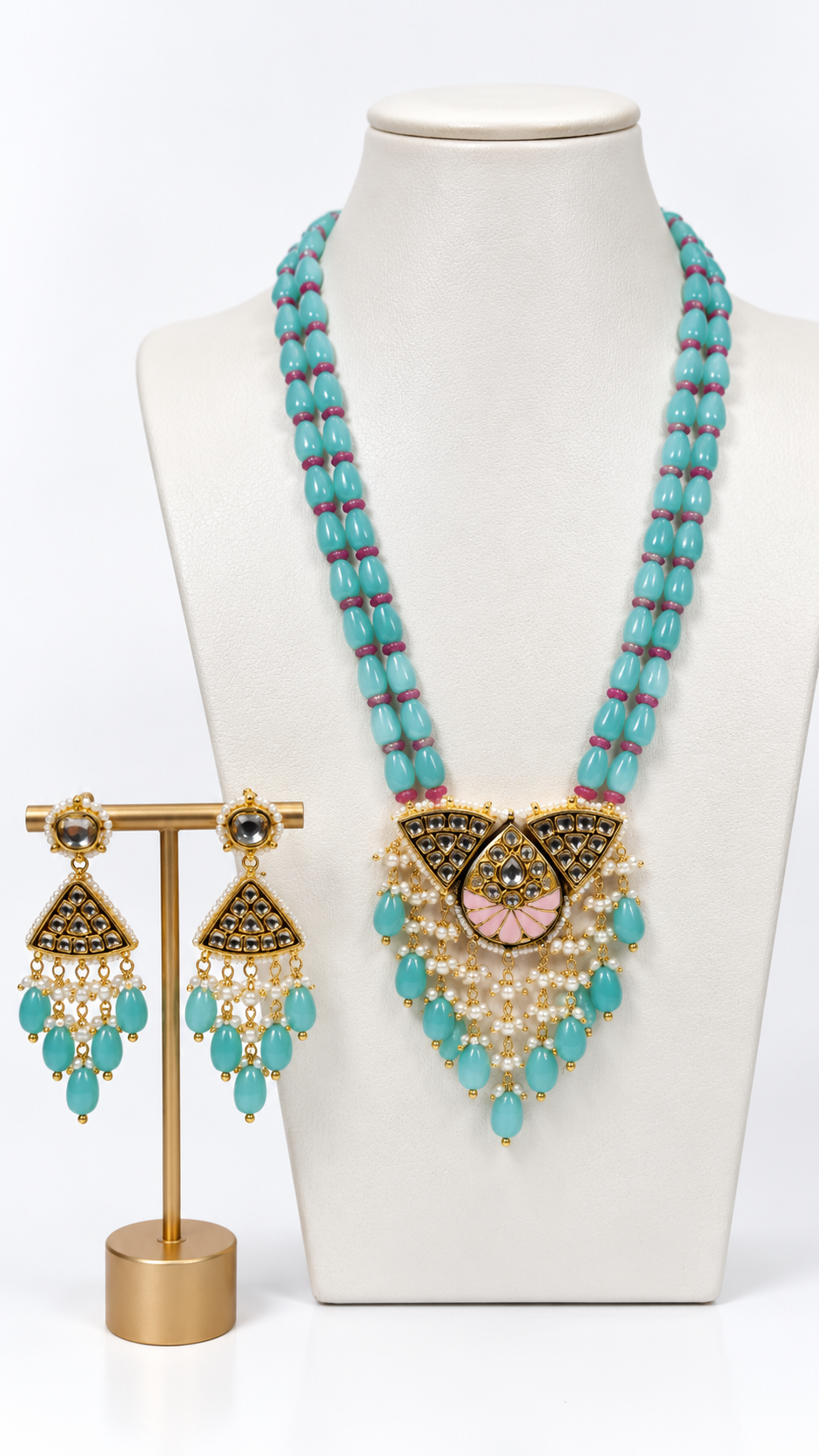 Mehr Heritage Meenakari Necklace Set