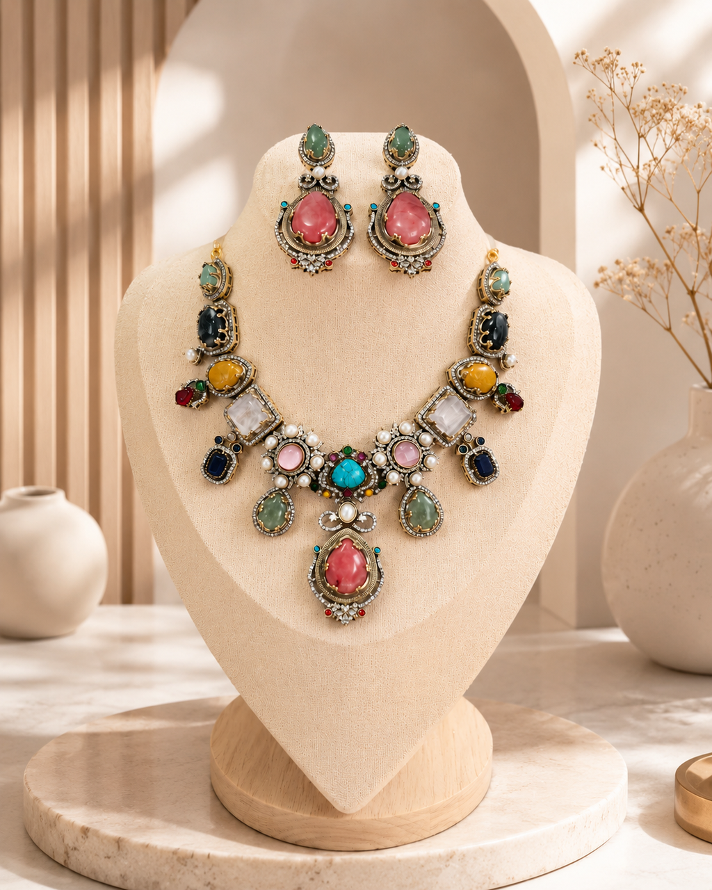 Regal Heirloom Statement Necklace Set