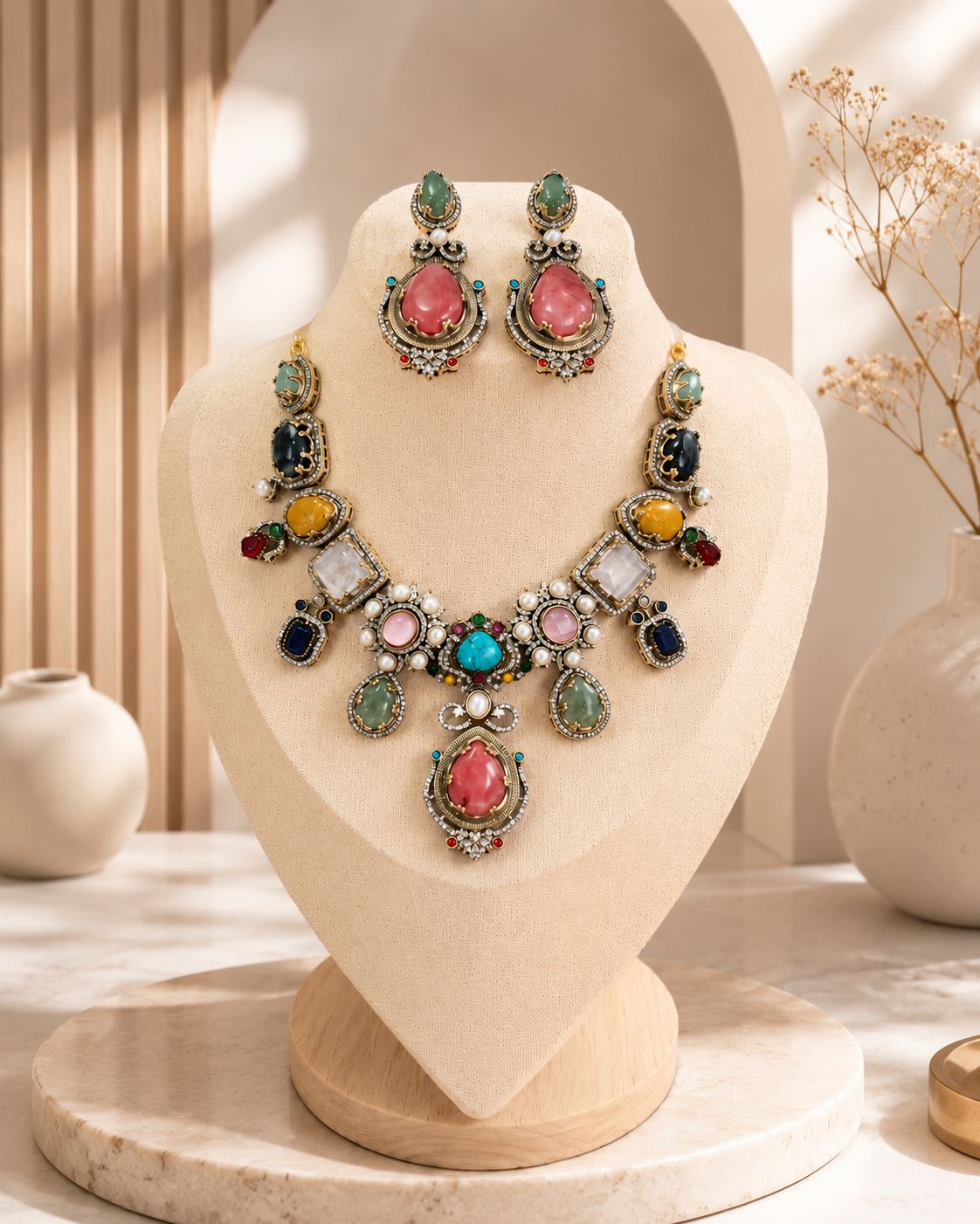 Regal Heirloom Statement Necklace Set