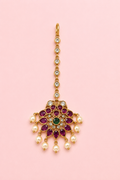 Mayura Ruby Hair Adornment
